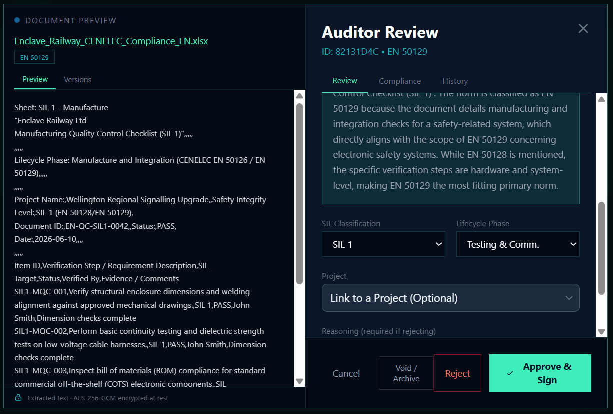 Auditor Review and Smart Classification